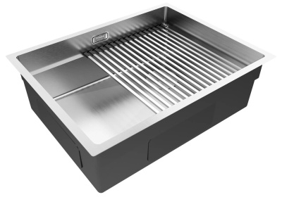 Paulmark NEXT-PRO 58 UNI, мойка, нержавеющая сталь брашированная Детальное фото товара: Paulmark NEXT-PRO 58 UNI, мойка, нержавеющая сталь брашированная