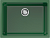 Фото товара: Omoikiri Okinoshima 61-U/I-RG Glossy, мойка, керамика, royal green