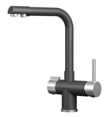 Детальное фото товара: GRANULA 5008 смеситель, гранит, черный