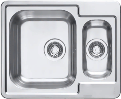 Детальное фото товара: ALVEUS LINE MAXIM 50 SAT-90, мойка, нержавеющая сталь сатин (в комплекте с сифоном 1130555)