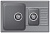 Фото товара: LEX St. Moritz 740 Deep Grey, мойка, гранит