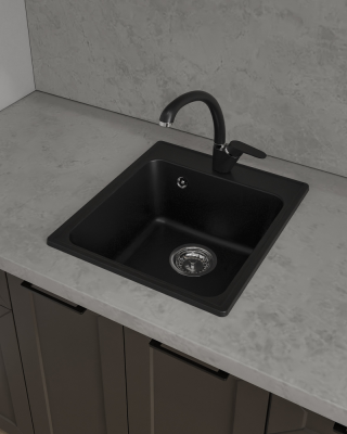 Детальное фото товара: ЭкоМ 4248, мойка, гранит, черный