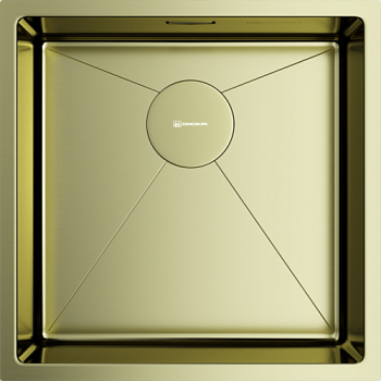 Фото товара: Omoikiri Taki 44-U/IF-LG, мойка, нержавеющая сталь/светлое золото