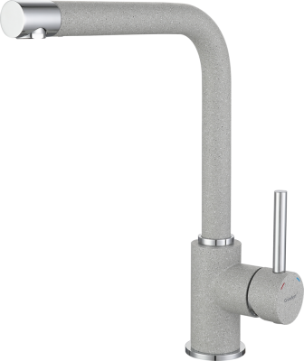 Детальное фото товара: GranFest 3651, смеситель, мрамор, серый