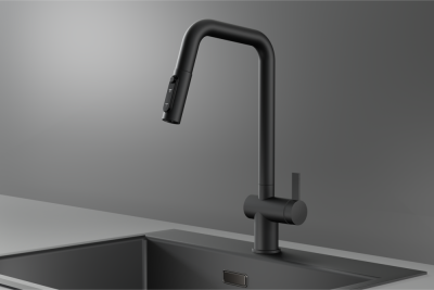 Детальное фото товара: GRANULA 7273 смеситель, черный матовый