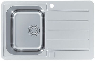 ALVEUS LINE MAX 80 SAT-90, мойка, нержавеющая сталь (в комплекте с сифоном 1127251)
