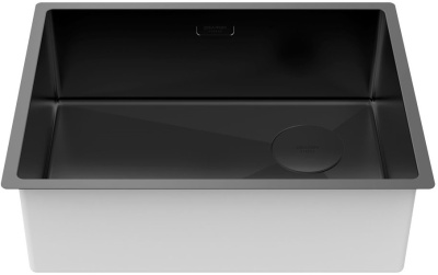 Детальное фото товара: Paulmark NEXT-SKEW 58 UNI, мойка, нержавеющая сталь, матовый черный