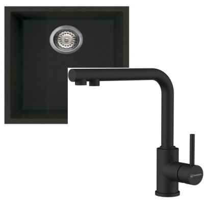 Детальное фото товара: Omoikiri Bosen 38-U-BL + Nakagawa 2 Plus-BL черный