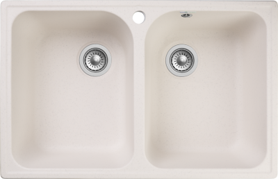 GranFest QUARZ GF-Z15, мойка, гранит, белый