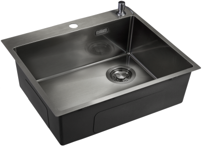 Фото товара: Emar EMB-560(TOP) PVD Dark, мойка, нержавеющая сталь, вороненая сталь