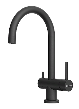 Фото товара: Omoikiri Yamada-P-BL, смеситель, гранит, черный