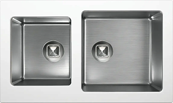 Фото товара: Tolero Twist TTS-840, мойка, гранит/нержавеющая сталь, туман