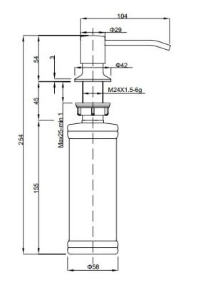 Детальное фото товара: GranFest GF-Z-5001, дозатор, PVD графит