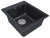 Детальное фото товара: Paulmark KANTE 40, мойка, гранит, черный металлик
