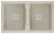 Детальное фото товара: Paulmark TANDEM 80/2, мойка, гранит, бежевый