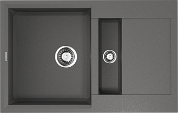 Фото товара: Omoikiri Sakaime 78-2-PL, мойка, гранит, платина