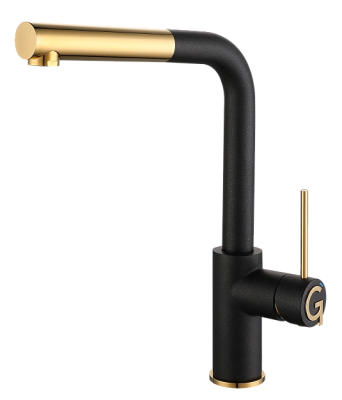 Детальное фото товара: Rivelato ALBANO 1573503 antracite/oro, смеситель, гранит, антрацит/золото