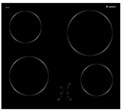 Детальное фото товара: GEFEST ПВЭ 4233 K11 стеклокерамическая поверхность