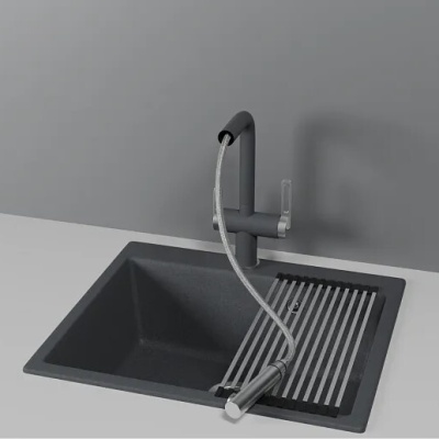 Детальное фото товара: GRANULA 8170 смеситель, гранит, графит