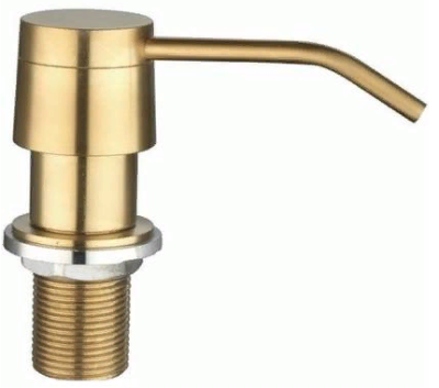 Детальное фото товара: Seaman SSA-011-GS (Gold Satin, PVD, satin), дозатор для жидкого мыла, золото сатин