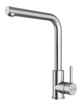 Фото товара: Paulmark TWIN, смеситель, брашированная сталь