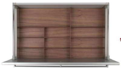 Tecnoinox вставка для столовых приборов Fineline 90, B50 для низкого ящика, темный орех