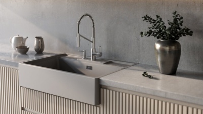 Детальное фото товара: Omoikiri Kinokawa 90-GR, мойка, керамика, leningrad grey