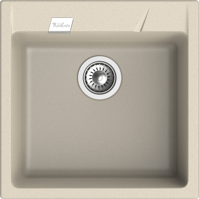 Детальное фото товара: Rivelato RAUM RM-50 beige scuro, мойка, гранит, темно-бежевый