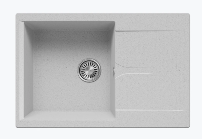 Детальное фото товара: Polygran GALS-760, мойка, мрамор, светло-серый 314