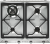 Детальное фото товара: Smeg SR964XGH газовая поверхность