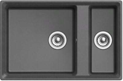 GranFest LEVEL GF-LV-760K, мойка, мрамор, графит