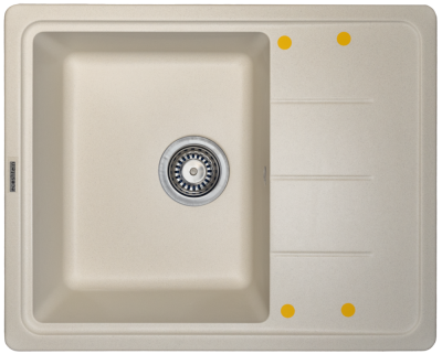 Ecoshtein RECHTECK 620, мойка, гранит, капучино