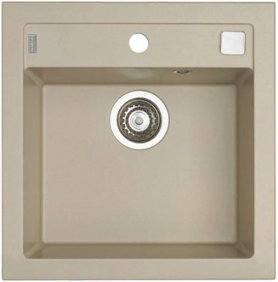 ALVEUS FORMIC 20 GRANITAL+ PEBBLE-G02M, мойка, гранит, светло-бежевый (в компл. с сифоном 1127749)