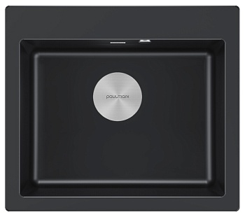 Фото товара: Paulmark KANTE 60, мойка, гранит, черный металлик