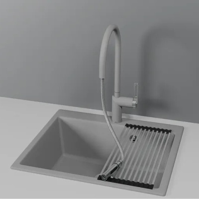 Детальное фото товара: GRANULA 8172 смеситель, гранит, алюминиум