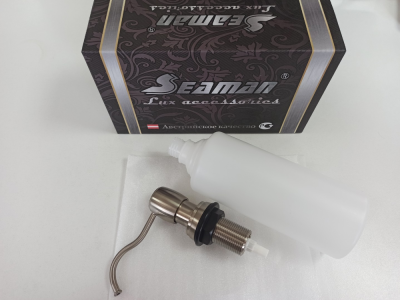 Детальное фото товара: Seaman SSA-040-Mist Satin дозатор для жидкого мыла, никель