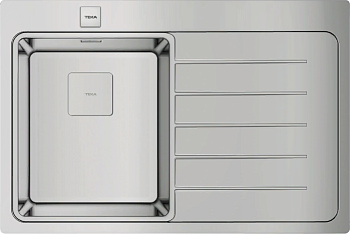 Фото товара: Teka ZENIT RS15 1B 1D R 78, мойка, нержавеющая сталь полировнная, чаша слева