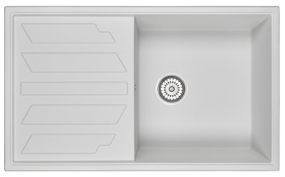 GRANULA 8601 мойка, гранит, арктик (белый)