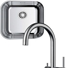 Omoikiri Omi 44-U/IF-IN Quadro + Yamada-BN нержавеющая сталь