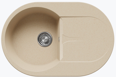 Polygran ATOL-760, мойка, мрамор, опал 328