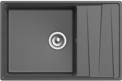GranFest LEVEL GF-LV-760L, мойка, мрамор, графит