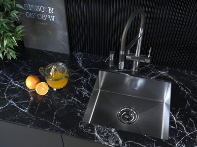 Детальное фото товара: Paulmark ALLER 48 UNI, мойка, нержавеющая сталь брашированная