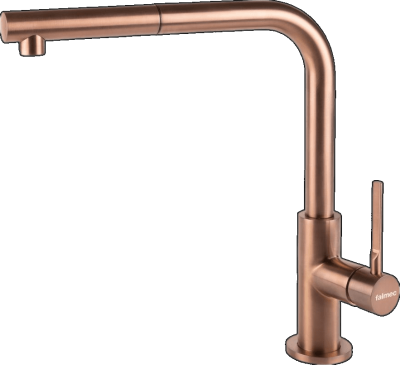Falmec TREVI CORNER PVD BRUSHED COPPER BRONZE, смеситель, медь