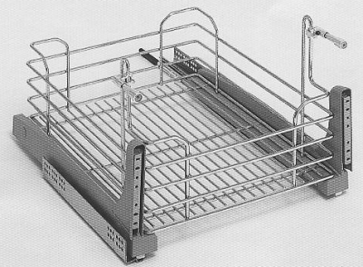 Sige Prezenta Fix A корзина сетчатая с креплением высокого фасада в шкаф шириной 450 мм