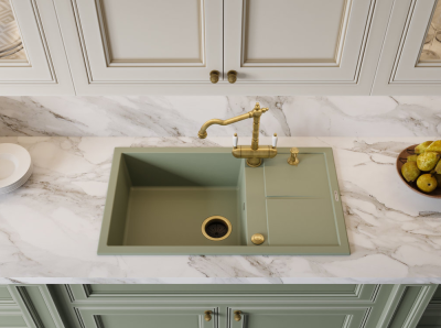 Детальное фото товара: Omoikiri Sumi 86A-WH, мойка, керамика, белый