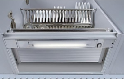 Детальное фото товара: Tecnoinox встраиваемая рама со светодиодной подсветкой в шкаф 80 см (ДСП 18 мм)