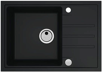 Фото товара: ALVEUS INTERMEZZO 40 GRANITAL G90, мойка, гранит, темно-черный (в комплекте с сифоном 1117292)