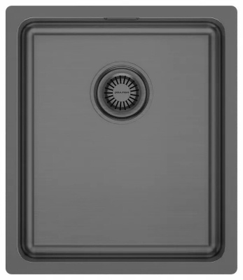Детальное фото товара: Paulmark VISTA 38, мойка, нержавеющая сталь, вороненая сталь