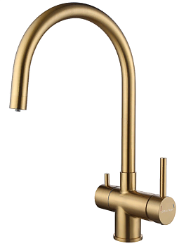 Фото товара: Paulmark HELLER, смеситель, брашированное золото