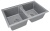 Детальное фото товара: Paulmark TANDEM 80/2, мойка, гранит, серый металлик
